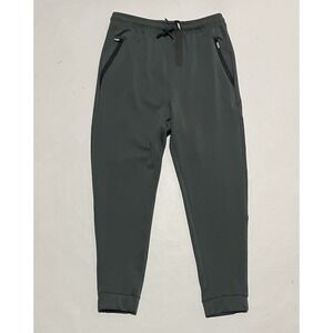 NEW Public Record Boys Size 14 Jogger Tapered Sweatpants Zip Pockets Dark Teal